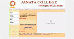 Desktop Screenshot of janatacollege.org