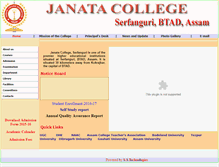 Tablet Screenshot of janatacollege.org